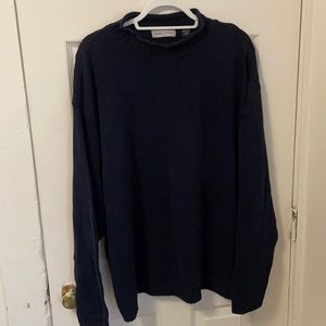 Navy Cotton Vintage Sweater